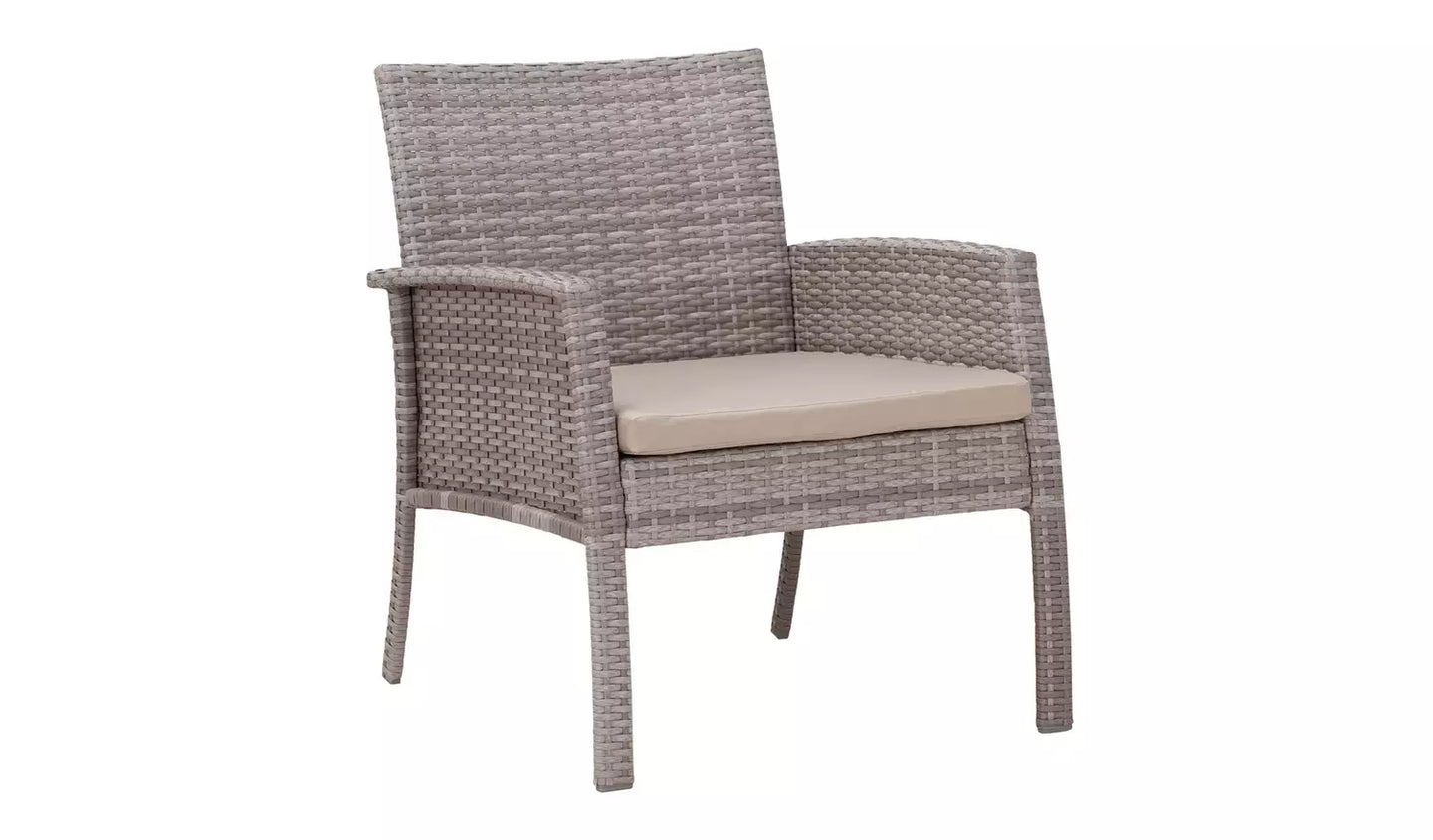 Lucia 4 Seater Rattan Effect Garden Sofa Set